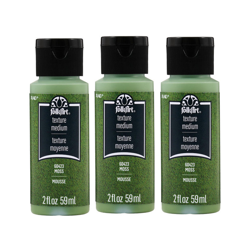 Textured Medium, 2 oz, Moss, 3-Pack
