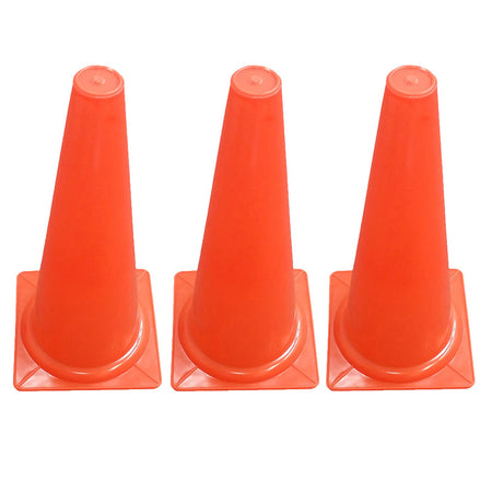 Safety Cone, 15" high, Pack of 3