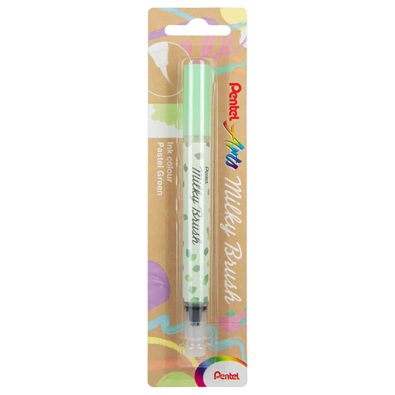 Milky Brush Pen, Pastel Green Ink, 1-Pack