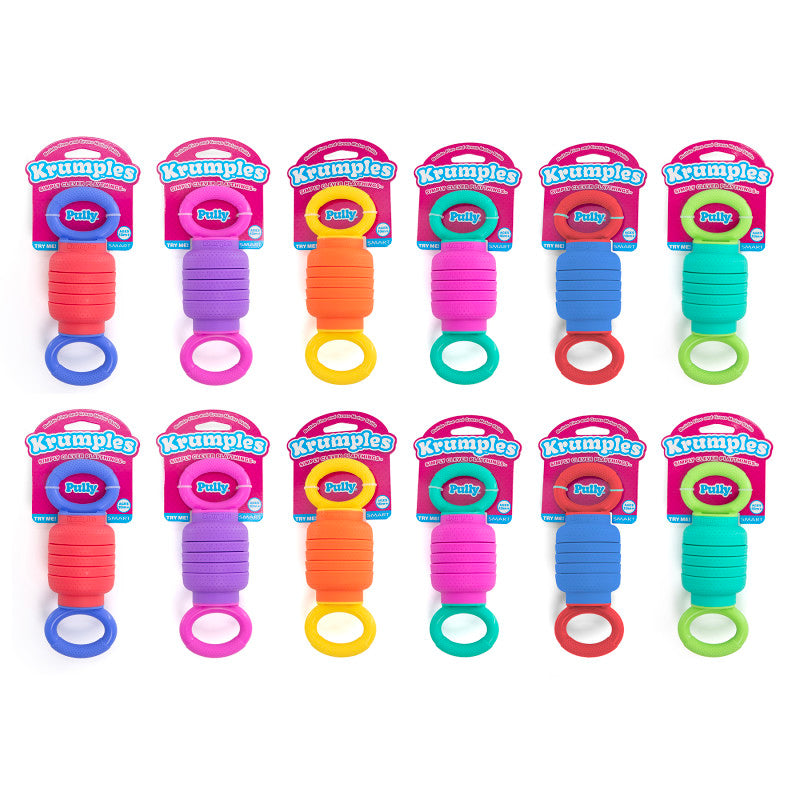 Krumples Pully Sensory Toy, Assorted Colors, 12 Count