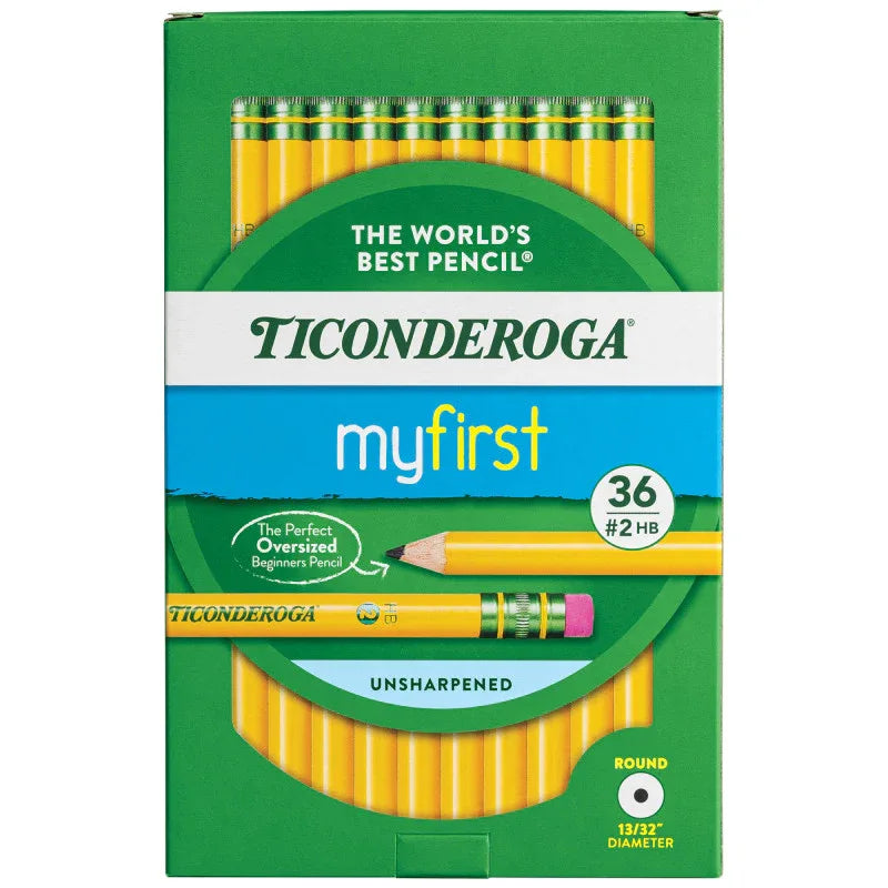 My First Ticonderoga&reg; Pencil with Eraser, 36 Count