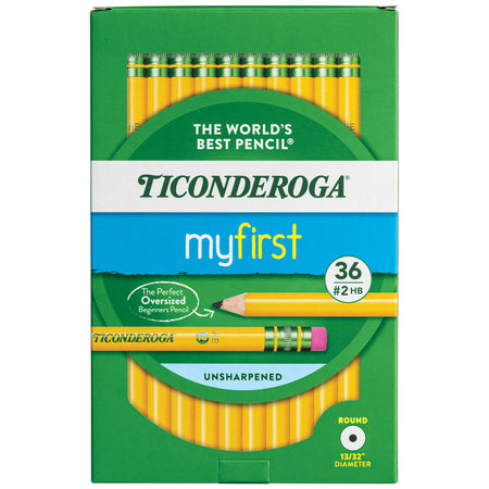 My First Ticonderoga&reg; Pencil with Eraser, 36 Count