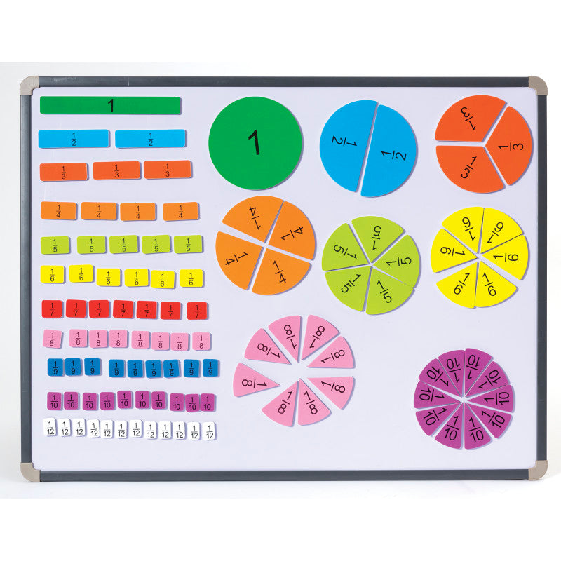 Magnetic Fraction Tiles, 106 Pieces