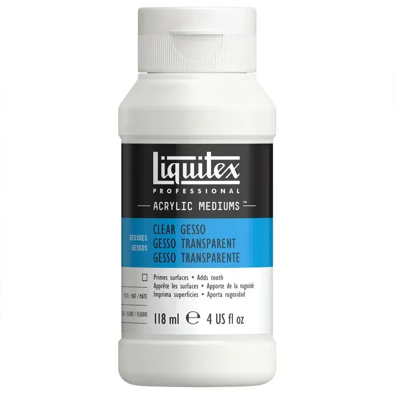 Professional Acrylic Gesso, Clear, 4 oz (118 mL)