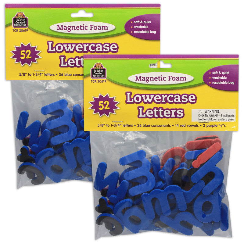 Magnetic Foam Lowercase Letters, 2 Sets