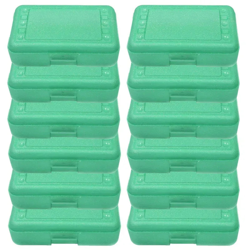 Pencil Box, Lime Sparkle, Pack of 12