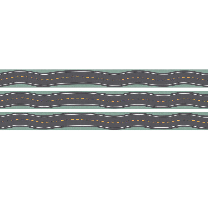 Road Trip Straight Border Trim, 35 Feet Per Pack, 3 Packs