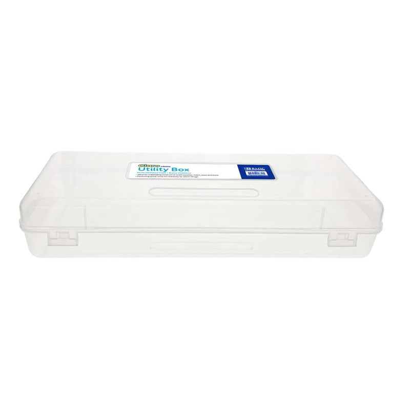 Multipurpose Ruler-Length Utility Box, Clear
