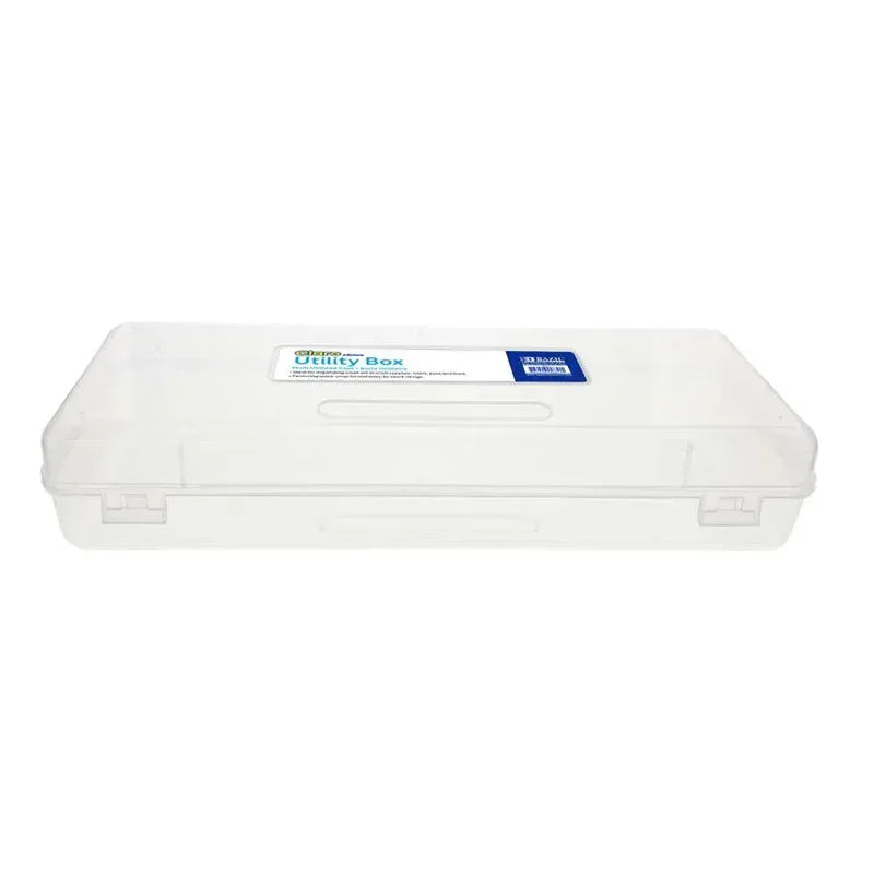 Multipurpose Ruler-Length Utility Box, Clear