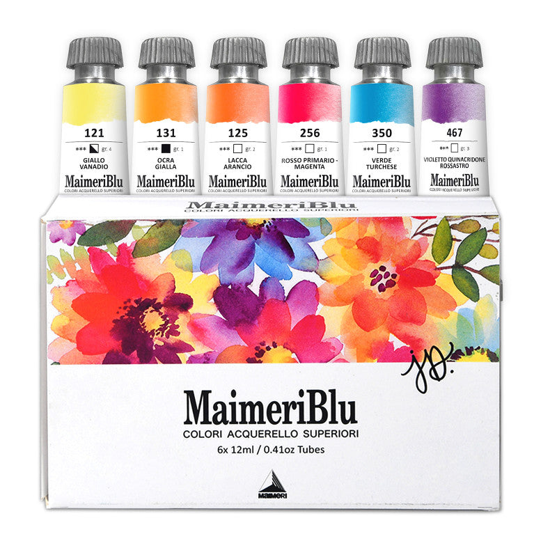 Jeannie Dickson Artist Watercolor Paint Set, 6 Colors