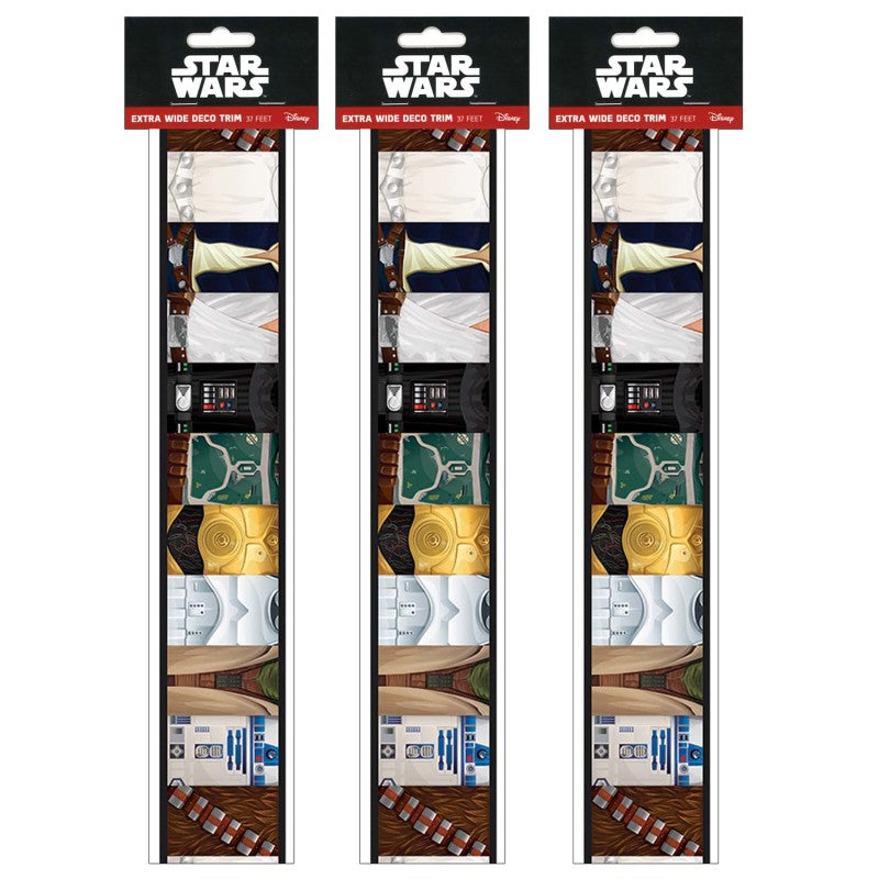 Star Wars&trade; Extra Wide Deco Trim&reg;, 37 Feet Per Pack, 3 Packs