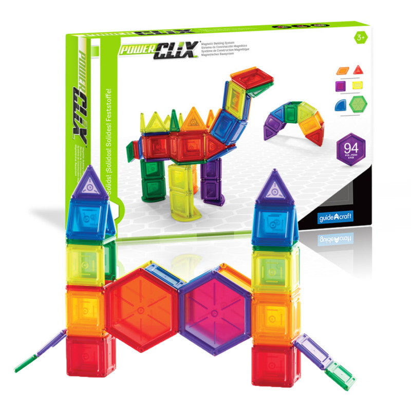 PowerClix&reg; Solids, Magnetic Building Set, 94 Pieces