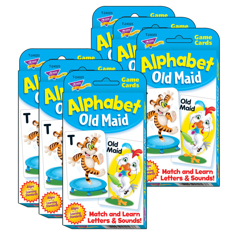 Alphabet Old Maid Challenge Cards&reg;, 6 Sets