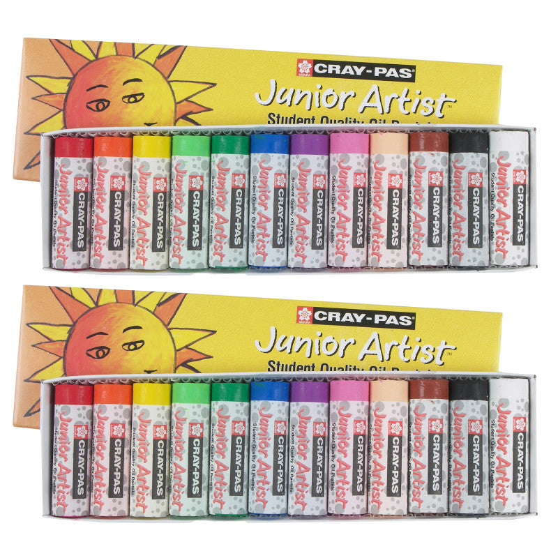 Cray-Pas Junior Artist, Chubbies, Assorted Colors, 12 Per Set, 2 Sets