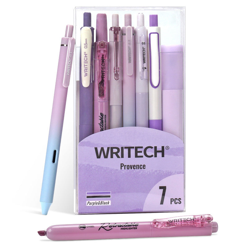Color Coded Journaling Kit, Provence Purple Palette, 7 Pieces