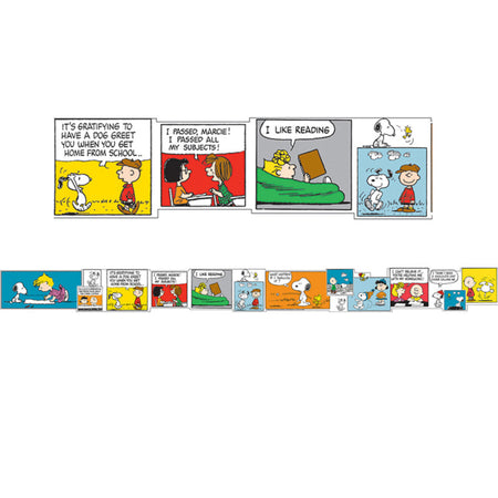 Peanuts&reg; Comic Blocks Extra Wide Die Cut Deco Trim&reg;, 37 Feet