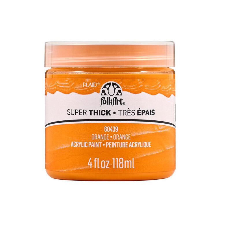 Super Thick Acrylic Paint, 4 oz, Orange