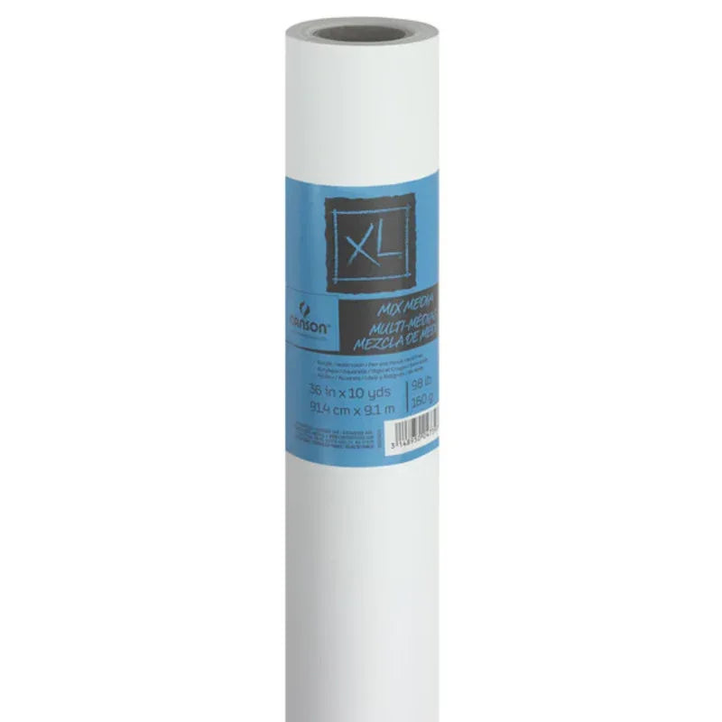 Mixed Media Paper Roll, 98lb, 36in x 10yd