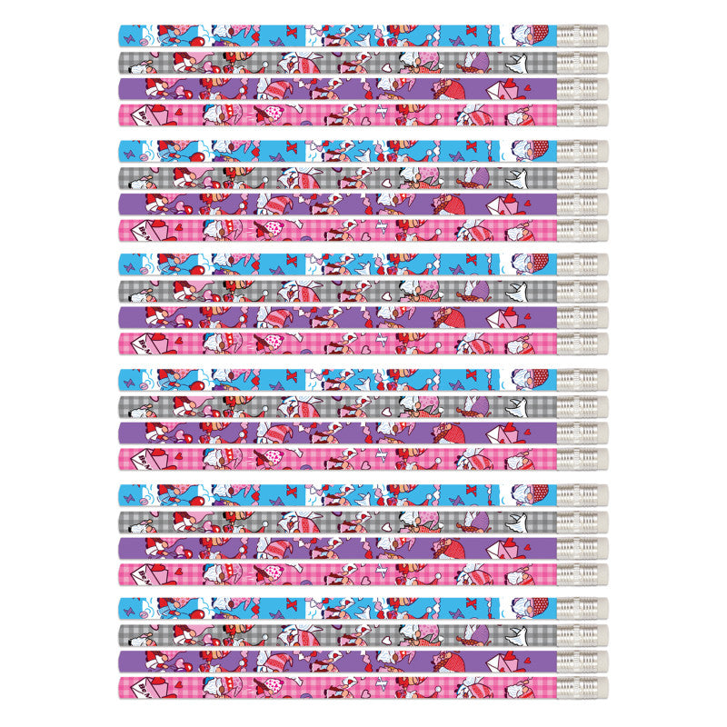 Valentine Gnomes Pencils, 12 Per Pack, 6 Packs