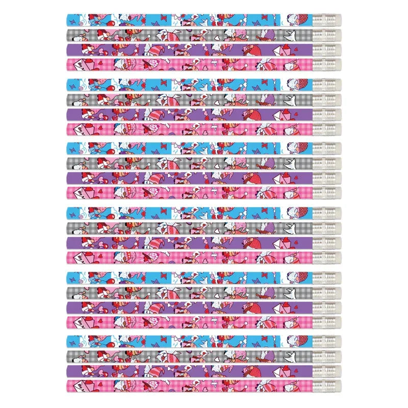 Valentine Gnomes Pencils, 12 Per Pack, 6 Packs