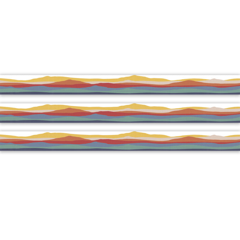 Moving Mountains Road Trip On the Horizon Die-Cut Border Trim, 35 Feet Per Pack, 3 Packs