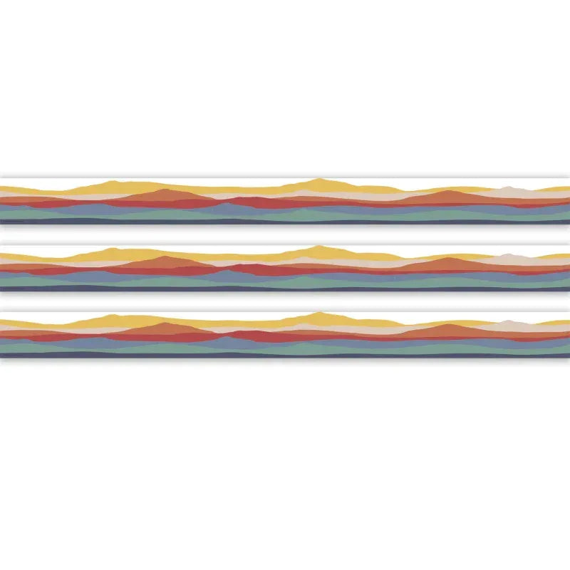 Moving Mountains Road Trip On the Horizon Die-Cut Border Trim, 35 Feet Per Pack, 3 Packs