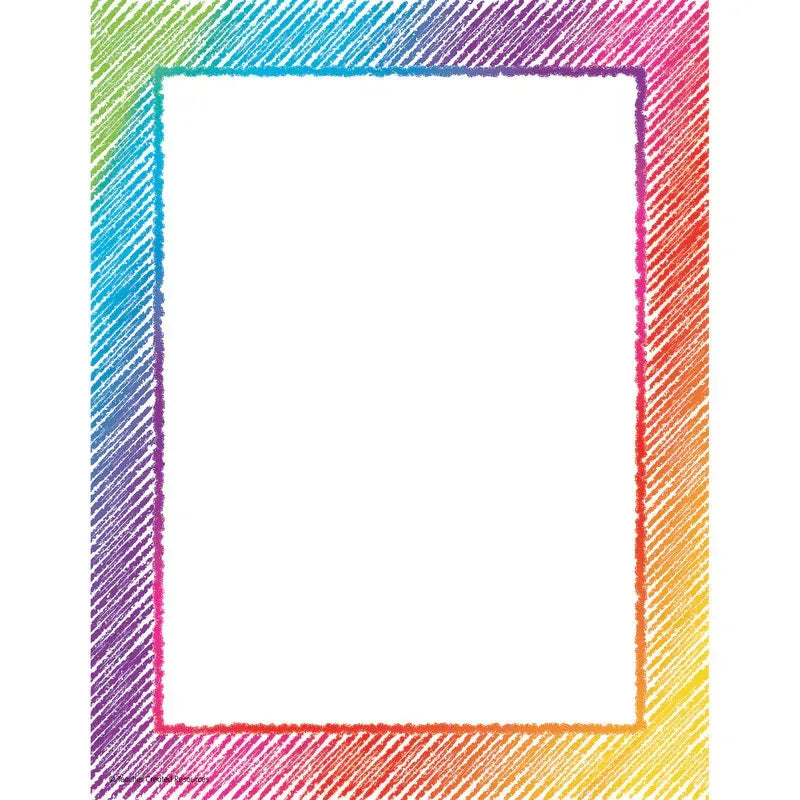 Colorful Scribble Computer Paper, 50 Sheets