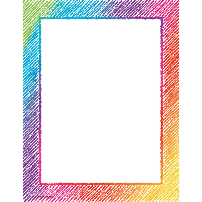 Colorful Scribble Computer Paper, 50 Sheets