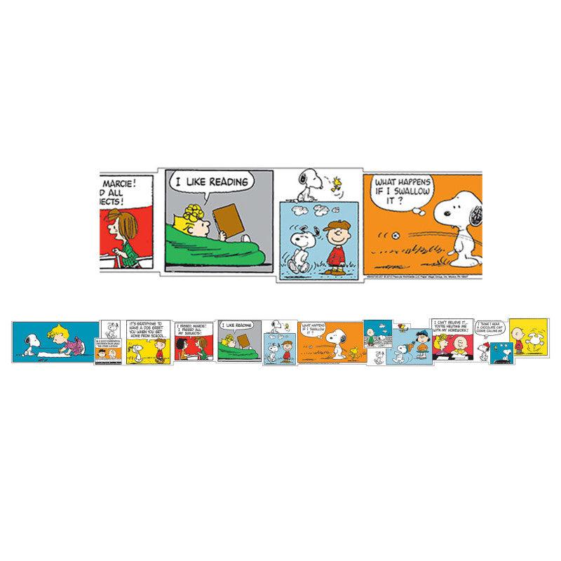 PeanutsÂ® Comic Blocks Extra Wide Die Cut Deco TrimÂ®, 37 Feet
