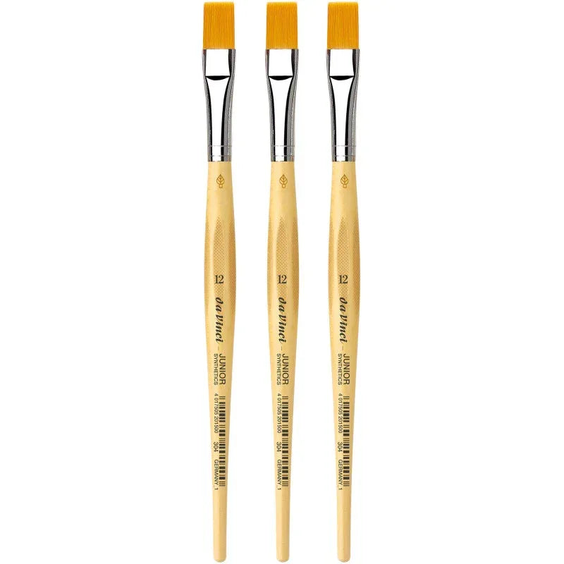 JUNIOR Synthetics Student Brush, Synthetic, Tempera, Round, Series 304, Size 12, Pack of 3