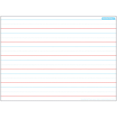 Smart Poly&reg; Single Sided PosterMat Pals&reg; Space Savers, Handwriting 1", 13" x 9.5"