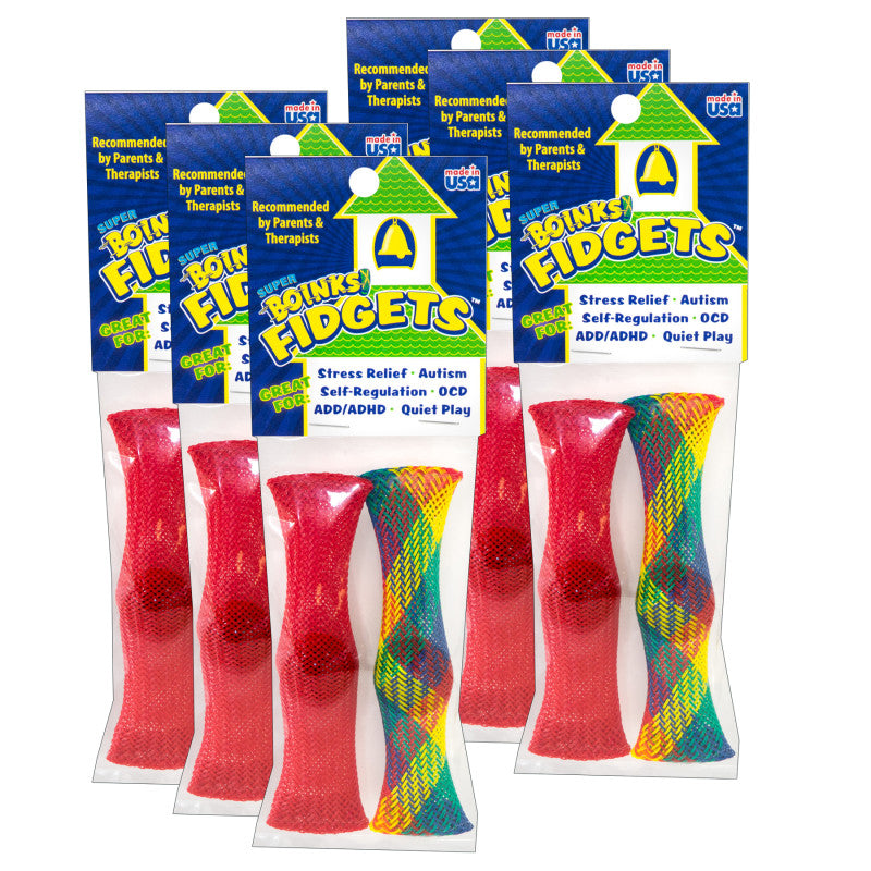 Super Boinks&reg; Fidgets&reg;, 2 Per Pack, 6 Packs