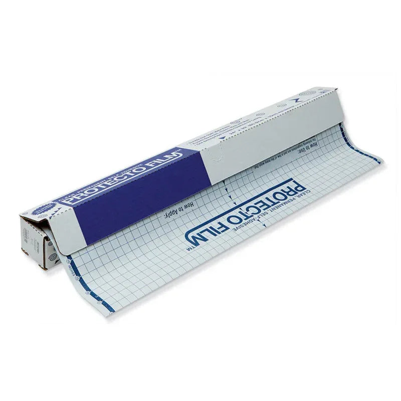 Protecto Film&trade;, Clear, Non-Glare Plastic, Dispenser Box Included, 24" x 33', 1 Roll
