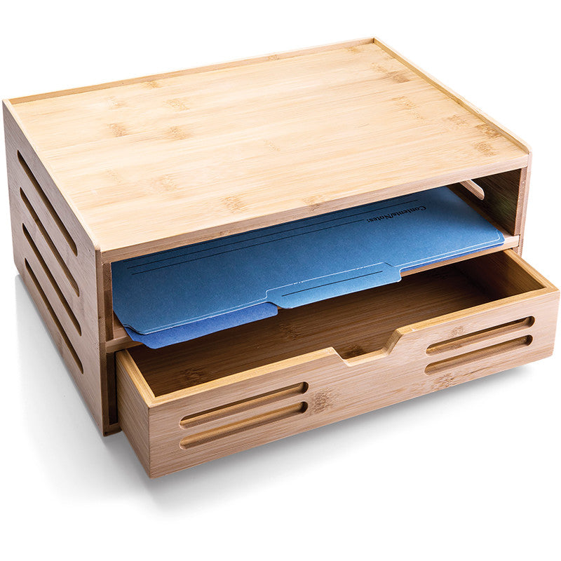 Bamboo Drawer Organizer, Base and Drawer