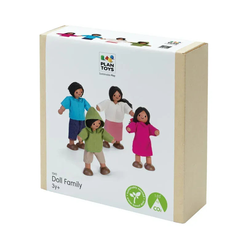 Wooden Doll Family - Medium Skin Tone