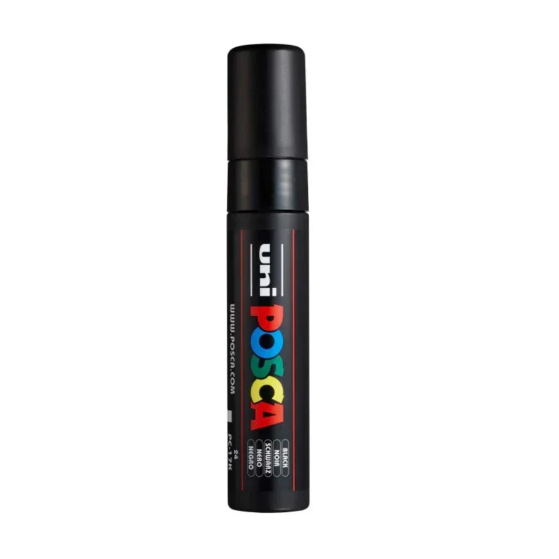 uni® POSCA PC-17K Water-Based Paint Markers, Extra Broad Tip (15mm), Black
