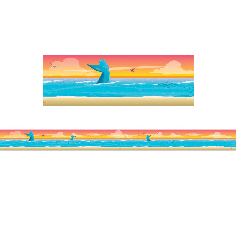 Seas the Day Horizon Extra Wide Die-Cut Deco Trim&reg;, 37 Feet