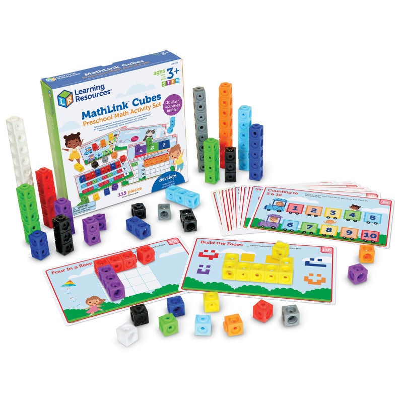 Mathlink&reg; Cubes Preschool Math Activity Set