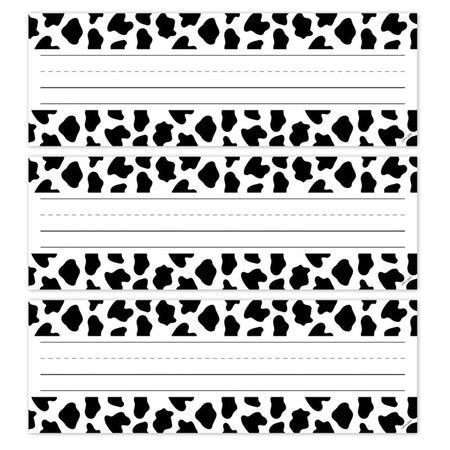 Farm Friends Cow Print Name Plates, 36 Per Pack, 3 Packs