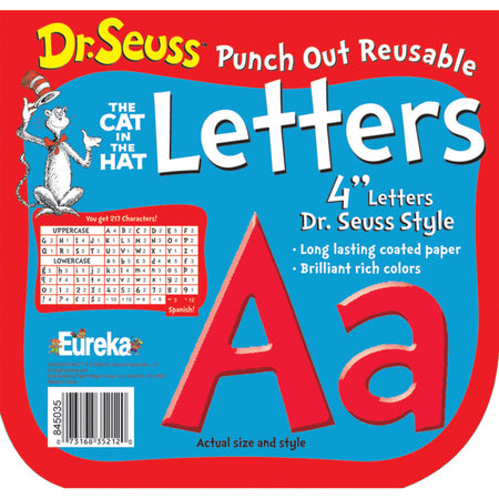 Dr. Seuss&trade; Red Deco 4" Letters, 217 Characters