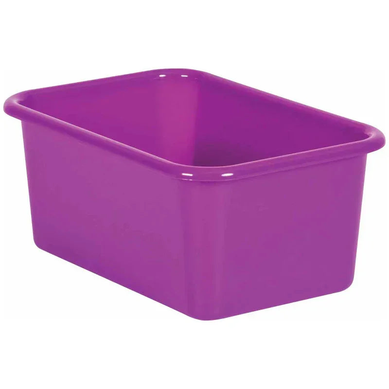 Purple Small Plastic Storage Bin