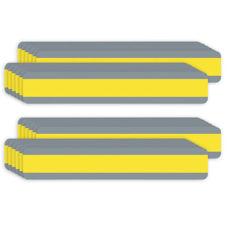 Double Wide Sentence Strip Reading Guide, 1-1/4" x 7-1/4", Yellow, 12 Per Pack, 2 Packs