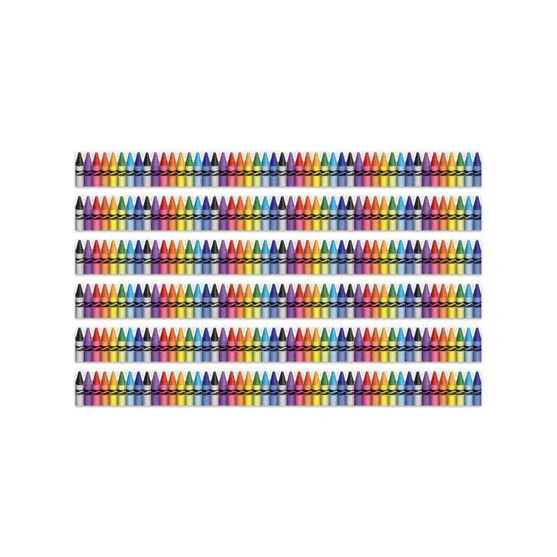 Crayola&reg; Crayons Extra Wide Deco Trim&reg;, 37 Feet Per Pack, 6 Packs