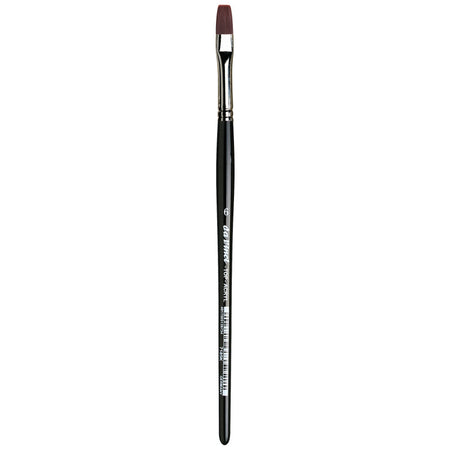 TOP-ACRYL Bright Red-Brown Brush, Synthetic, Acrylic & Oil, Flat, Series 7185K, Size 6