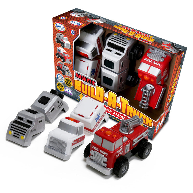 Magnetic Build-a-Truck&trade;, Fire & Rescue