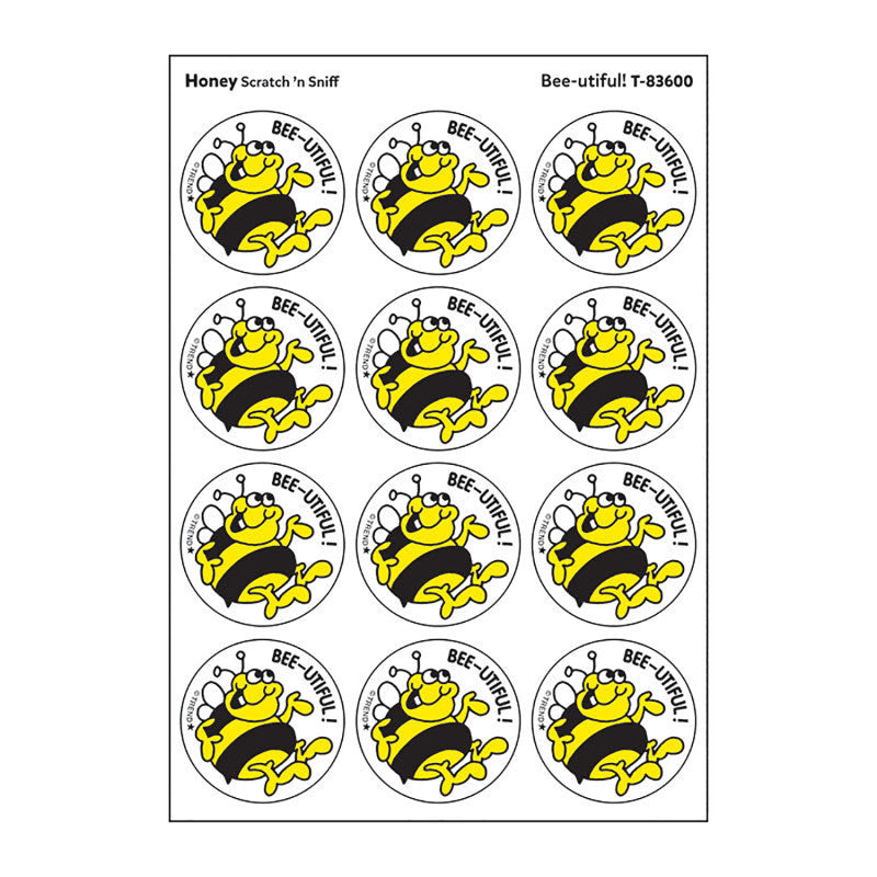 Bee-utiful!/Honey Scented Stickers, Pack of 24