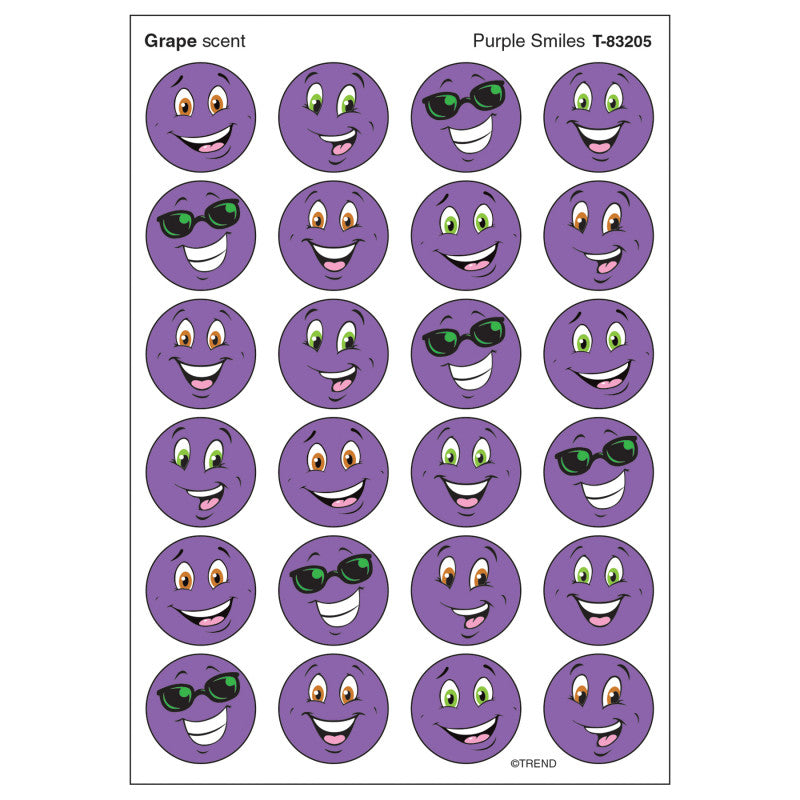 Purple Smiles/Grape Stinky Stickers&reg;, 96 ct.