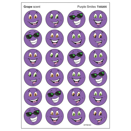 Purple Smiles/Grape Stinky Stickers&reg;, 96 ct.