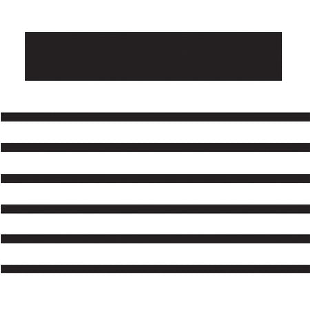 Mini Magnetic Magi-Strips, Black, 24 Feet Per Pack, 6 Packs