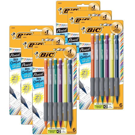 Matic Grip&reg; Mechanical Pencils, 0.7mm, 5 Per Pack, 6 Packs
